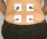 electrodes placement for back pain