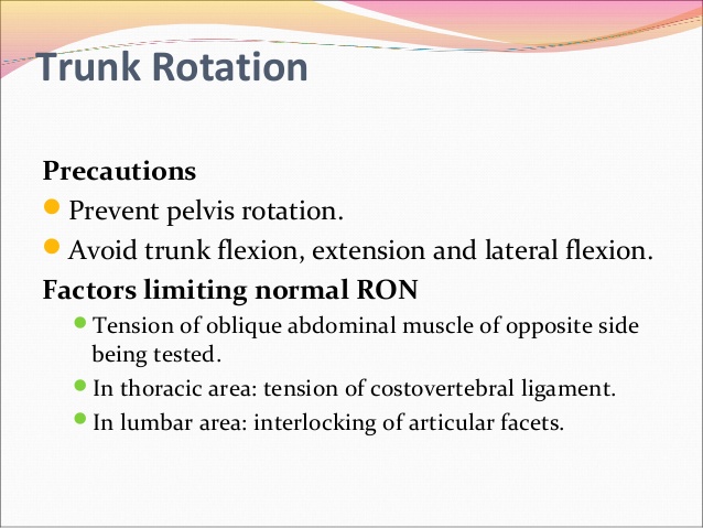 lumbar rotation range of motion