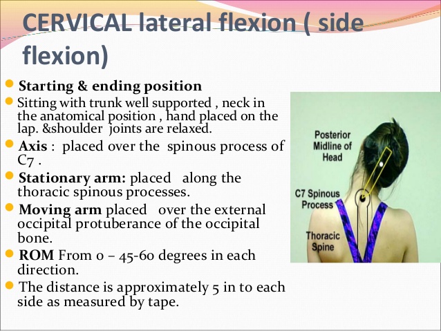 Cervical lateral flexion