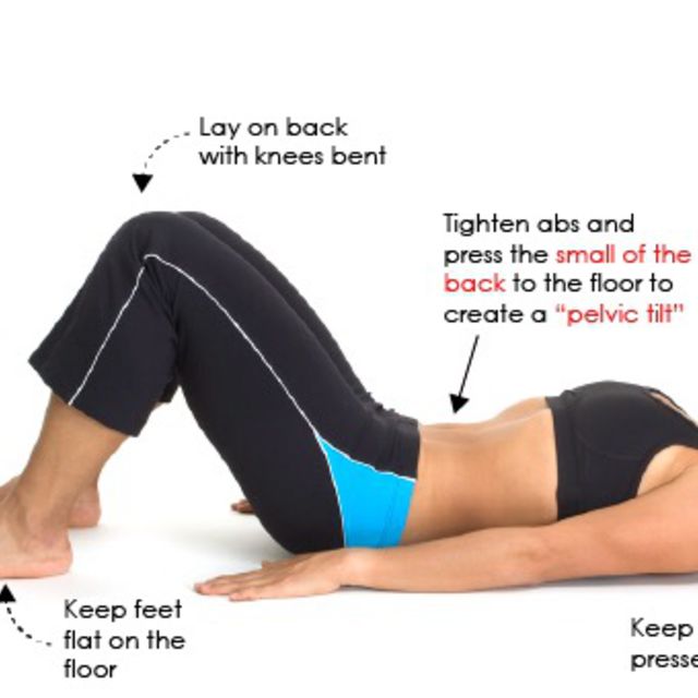 Pelvic tilt exercise