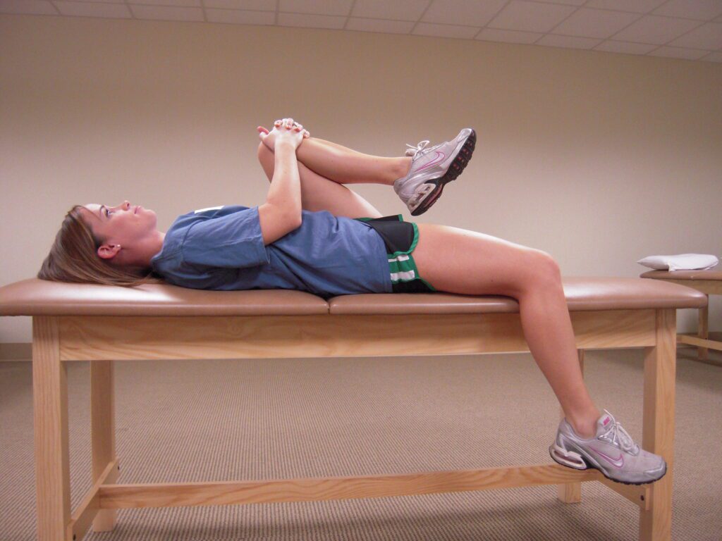 Hip Flexor Bed Stretching exercise