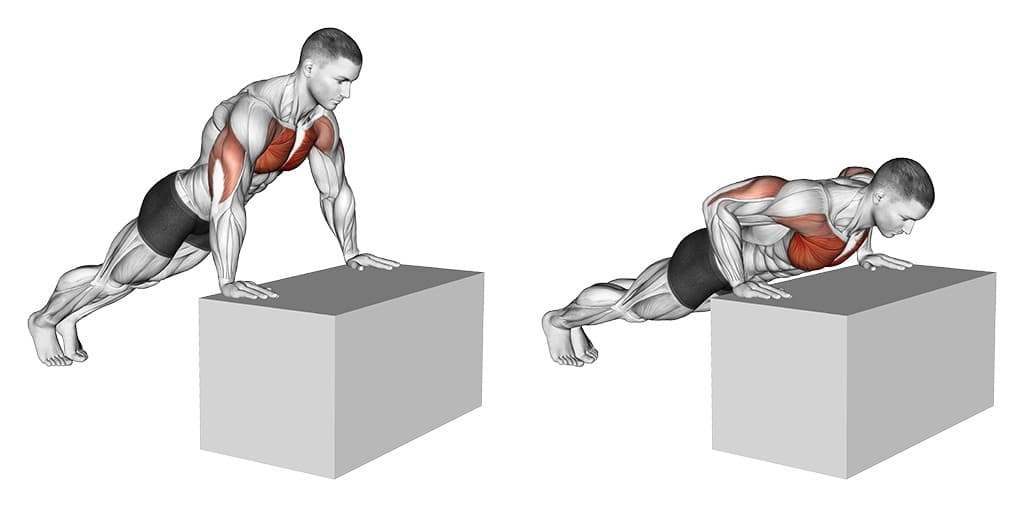 Incline push-up