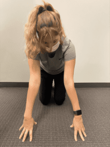 Palm pulses stretching exercise