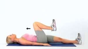 Active hip flexion with knee flexion