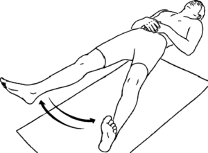 Active hip abduction and adduction