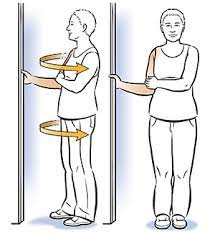 Standing passive internal and external rotation