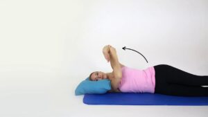Passive shoulder abduction up to 90degrees