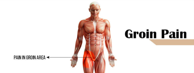 Muscle pain in the groin area
