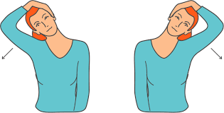 Neck flexion Exercise (side to side)