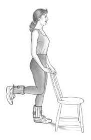 Standing knee flexion