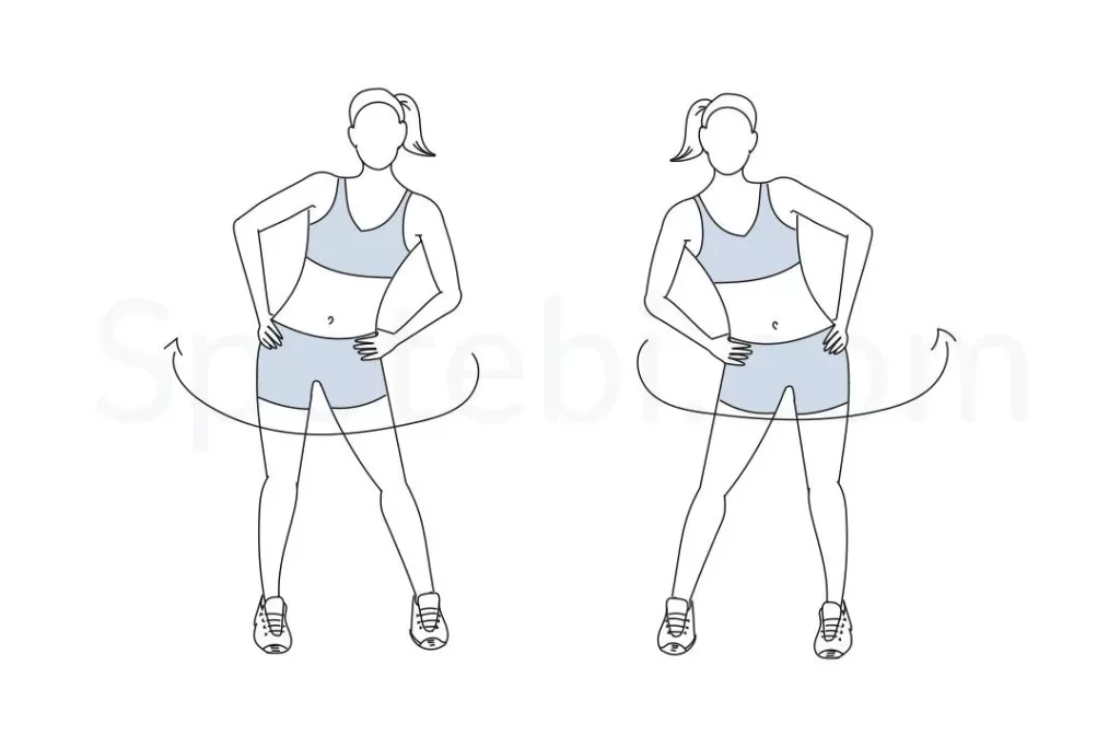 Squat Band Hip Abduction  Illustrated Exercise Guide