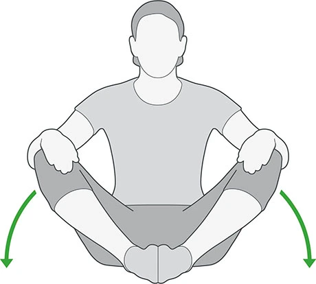 External hip rotation (sitting)