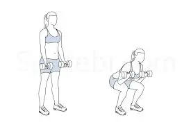 Squat to Biceps Curl