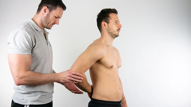 Manual muscle testing of shoulder Internal Rotation