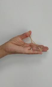 Thumb abduction with resistance band: