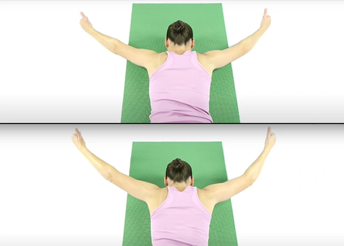 Neck muscles stretching exercise