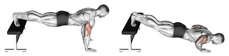 Decline Push up