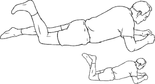 prone knee bend