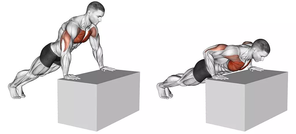 Incline push up