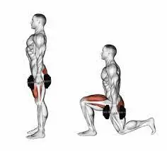 Dumbell lunges