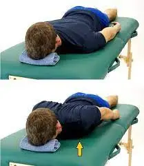 scapular-squeeze with arm raise