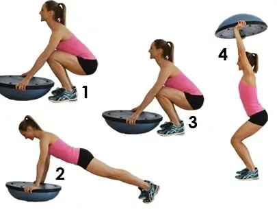 Burpee with Bosu ball