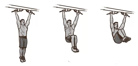 Hanging leg lifts
