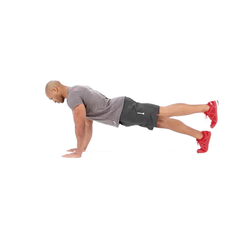 Plank leg lifts