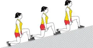 Hill walking lunges