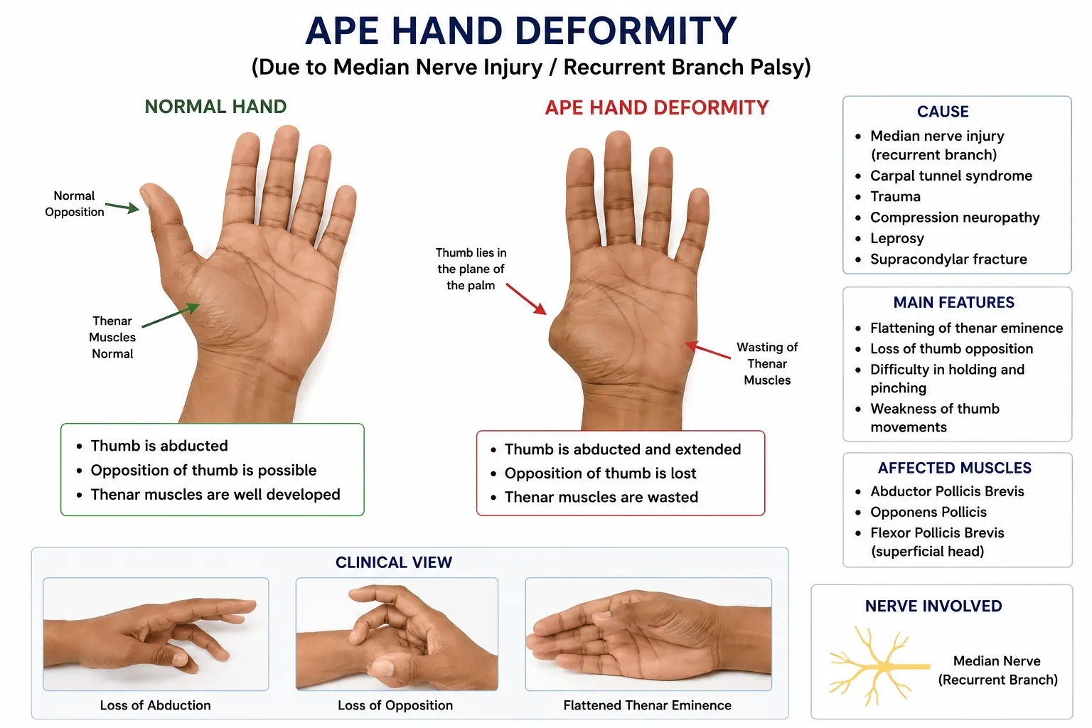ape hand deformity