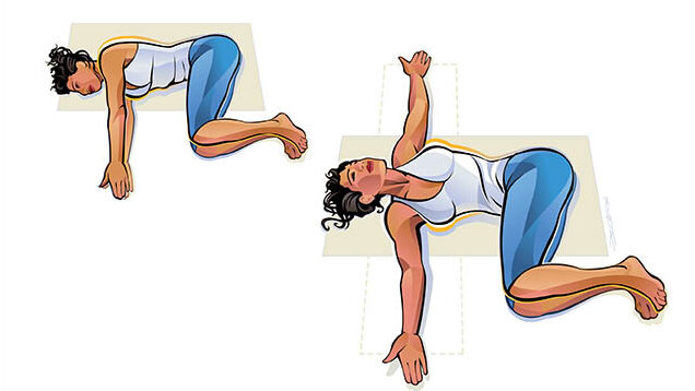 side lying thoracic rotation