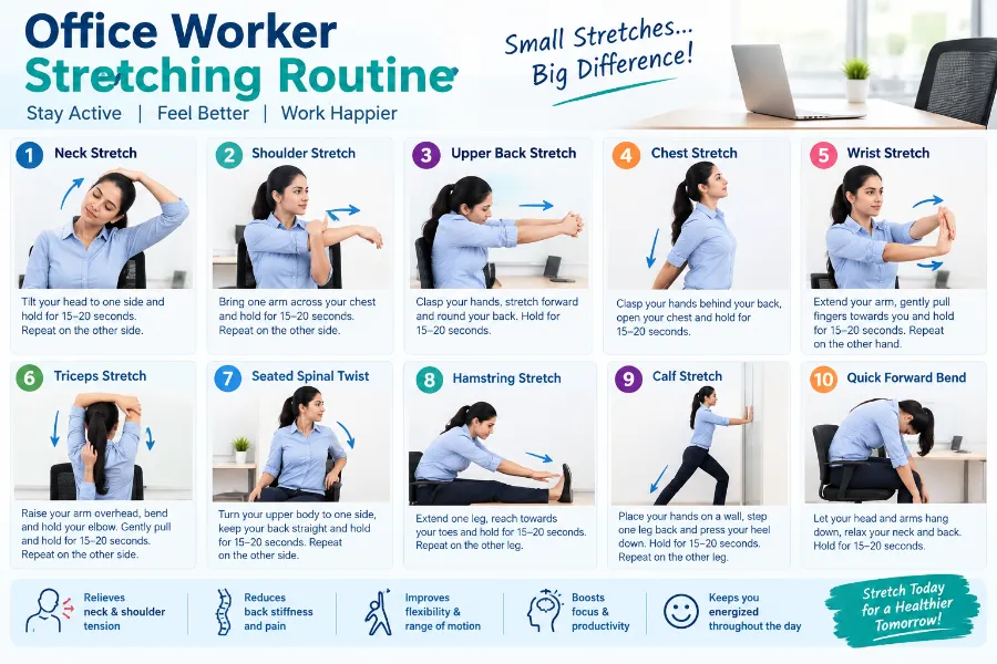 Office Worker Stretching Routine